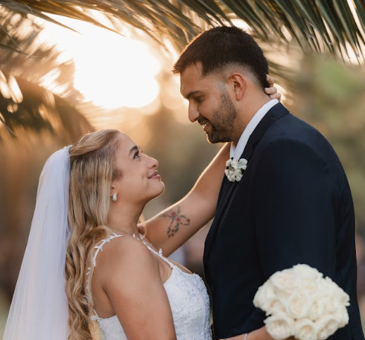 Mili y Charli, novios que celebraron su casamiento en Pradera Multiespacio